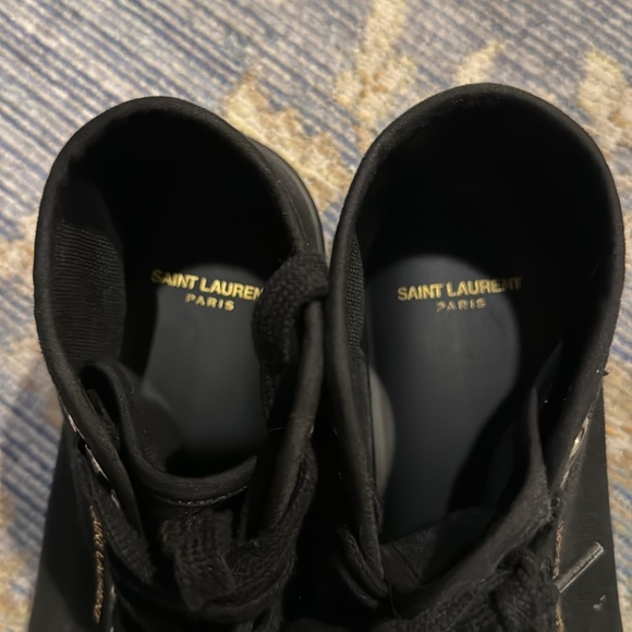 Black Canvas Saint Laurent Sneakers - Picture 5 of 8